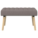 vidaXL Csatorna-parnás pad Tópszínű 80 x 40 x 46 cm Szövet