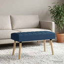 vidaXL Csatorna-parnás pad Kék 80 x 40 x 46 cm Szövet