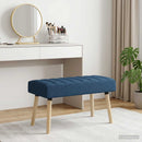 vidaXL Csatorna-parnás pad Kék 80 x 40 x 46 cm Szövet