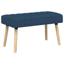 vidaXL Csatorna-parnás pad Kék 80 x 40 x 46 cm Szövet