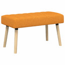 vidaXL Csatorna-parnás pad Sötét sárga 80 x 40 x 46 cm Szövet