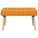 vidaXL Csatorna-parnás pad Sötét sárga 80 x 40 x 46 cm Szövet