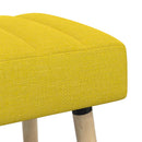 vidaXL Csatorna-parnás pad Világos sárga 80 x 40 x 46 cm Szövet