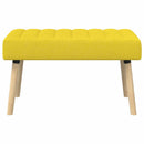 vidaXL Csatorna-parnás pad Világos sárga 80 x 40 x 46 cm Szövet