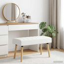 vidaXL Csatorna-parnás pad Fehér 80 x 40 x 46 cm Szövet