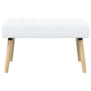 vidaXL Csatorna-parnás pad Fehér 80 x 40 x 46 cm Szövet