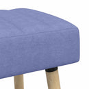 vidaXL Csatorna-parnás pad Farmerkék 80 x 40 x 46 cm Szövet