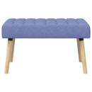 vidaXL Csatorna-parnás pad Farmerkék 80 x 40 x 46 cm Szövet