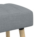 vidaXL Csatorna-parnás pad Világosszürke 110 x 40 x 46 cm Szövet