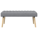 vidaXL Csatorna-parnás pad Világosszürke 110 x 40 x 46 cm Szövet