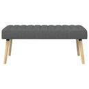 vidaXL Csatorna-parnás pad Sötétszürke 110 x 40 x 46 cm Szövet