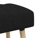 vidaXL Csatorna-parnás pad Fekete 110 x 40 x 46 cm Szövet