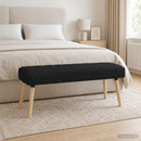 vidaXL Csatorna-parnás pad Fekete 110 x 40 x 46 cm Szövet