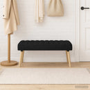 vidaXL Csatorna-parnás pad Fekete 110 x 40 x 46 cm Szövet