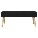 vidaXL Csatorna-parnás pad Fekete 110 x 40 x 46 cm Szövet