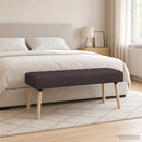 vidaXL Csatorna-parnás pad Sötét Barna 110 x 40 x 46 cm Szövet