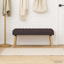 vidaXL Csatorna-parnás pad Sötét Barna 110 x 40 x 46 cm Szövet