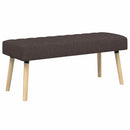 vidaXL Csatorna-parnás pad Sötét Barna 110 x 40 x 46 cm Szövet