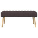 vidaXL Csatorna-parnás pad Sötét Barna 110 x 40 x 46 cm Szövet