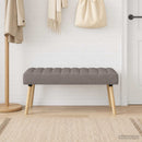 vidaXL Csatorna-parnás pad Tópszínű 110 x 40 x 46 cm Szövet