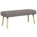 vidaXL Csatorna-parnás pad Tópszínű 110 x 40 x 46 cm Szövet