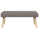vidaXL Csatorna-parnás pad Tópszínű 110 x 40 x 46 cm Szövet