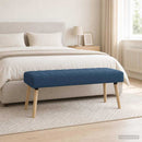vidaXL Csatorna-parnás pad Kék 110 x 40 x 46 cm Szövet