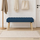 vidaXL Csatorna-parnás pad Kék 110 x 40 x 46 cm Szövet