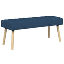 vidaXL Csatorna-parnás pad Kék 110 x 40 x 46 cm Szövet