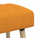 vidaXL Csatorna-parnás pad Sötét sárga 110 x 40 x 46 cm Szövet
