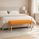 vidaXL Csatorna-parnás pad Sötét sárga 110 x 40 x 46 cm Szövet