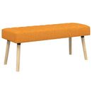 vidaXL Csatorna-parnás pad Sötét sárga 110 x 40 x 46 cm Szövet