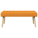 vidaXL Csatorna-parnás pad Sötét sárga 110 x 40 x 46 cm Szövet