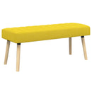 vidaXL Csatorna-parnás pad Világos sárga 110 x 40 x 46 cm Szövet