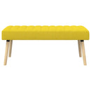 vidaXL Csatorna-parnás pad Világos sárga 110 x 40 x 46 cm Szövet