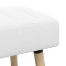 vidaXL Csatorna-parnás pad Fehér 110 x 40 x 46 cm Szövet