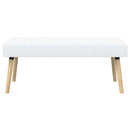 vidaXL Csatorna-parnás pad Fehér 110 x 40 x 46 cm Szövet