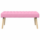 vidaXL Csatorna-parnás pad Rózsaszín 110 x 40 x 46 cm Szövet