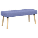 vidaXL Csatorna-parnás pad Farmerkék 110 x 40 x 46 cm Szövet