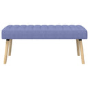 vidaXL Csatorna-parnás pad Farmerkék 110 x 40 x 46 cm Szövet