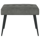 vidaXL Gombos varrású pad Sötétszürke 60 x 40 x 45 cm Bársony