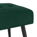 vidaXL Gombos varrású pad Sötétzöld 60 x 40 x 45 cm Bársony