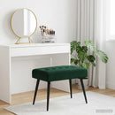 vidaXL Gombos varrású pad Sötétzöld 60 x 40 x 45 cm Bársony