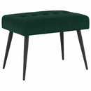 vidaXL Gombos varrású pad Sötétzöld 60 x 40 x 45 cm Bársony