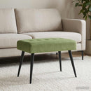 vidaXL Gombos varrású pad Világos zöld 60 x 40 x 45 cm Bársony