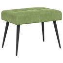 vidaXL Gombos varrású pad Világos zöld 60 x 40 x 45 cm Bársony