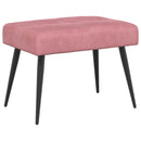 vidaXL Gombos varrású pad Rózsaszín 60 x 40 x 45 cm Bársony