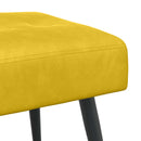 vidaXL Gombos varrású pad Sárga 60 x 40 x 45 cm Bársony