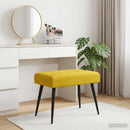 vidaXL Gombos varrású pad Sárga 60 x 40 x 45 cm Bársony