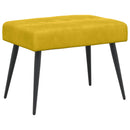 vidaXL Gombos varrású pad Sárga 60 x 40 x 45 cm Bársony